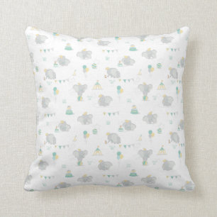 Dream Big Dumbo Pattern Throw Pillow
