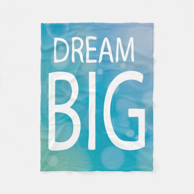 Dream Big Fleece Blanket (Front)