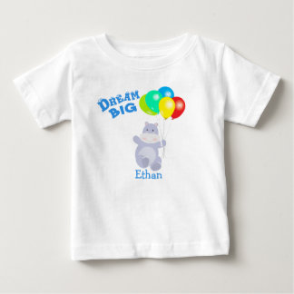 Dream Big Hippo Balloons Adventure Baby T-Shirt
