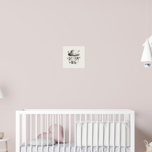 Dream Big - Jolie affiche Cloud souriante pour les (Pépinière 2)