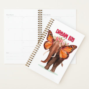 Dream Big Like An Elephant Inspirational Planner