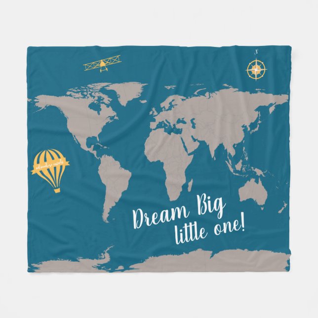 Dream big little one! baby blanket (Front (Horizontal))