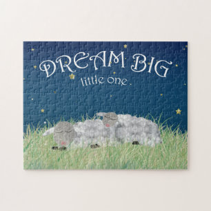 Dream Big Little One Cute Nursery Art Jigsaw Puzzle