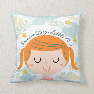 "Dream Big, Little One!" Girl's Pillow