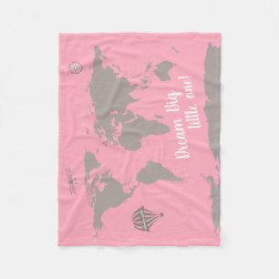 Dream big little one! Pink baby blanket