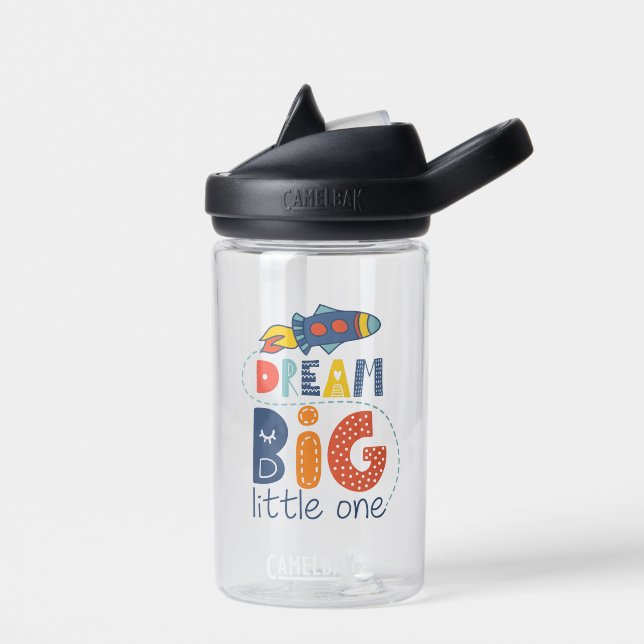 Dream Big Little One Rocket Water Bottle (Left)