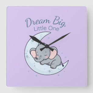 Dream Big, Little One Square Wall Clock