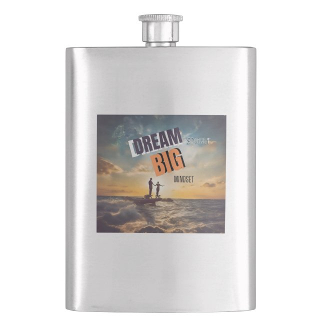 DREAM BIG MINDSET HIP FLASK (Front)