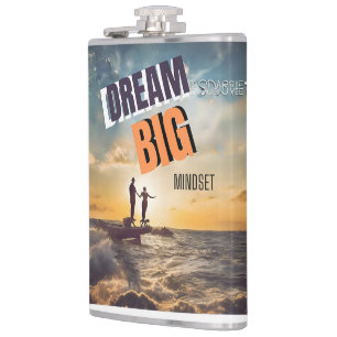 DREAM BIG MINDSET HIP FLASK