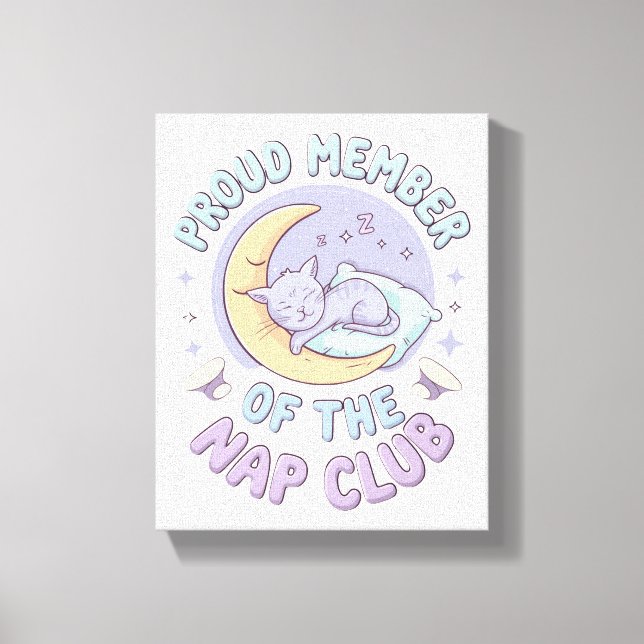 Dream Big, Nap Often – The Ultimate Cozy Canvas Print (Front)