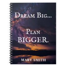 Dream Big, Plan Bigger - Night Sky Customizable