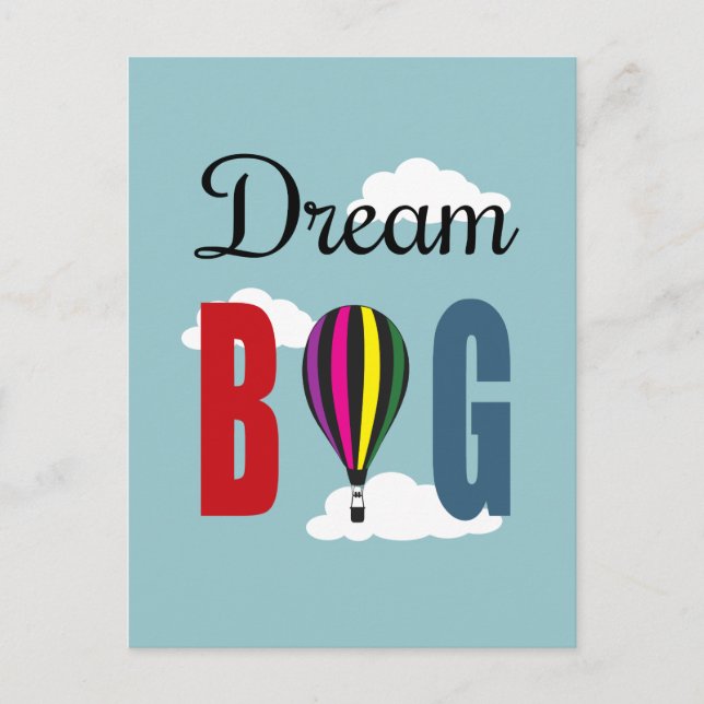 Dream big postcard (Front)
