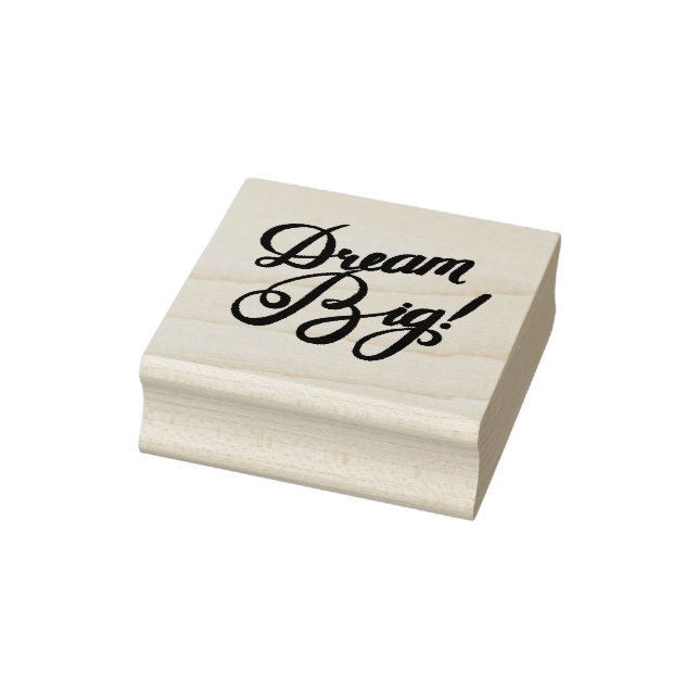 Dream Big Red Rubber Stamp (Stamp)