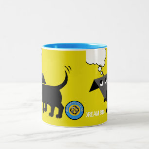 Dream Big. Rego Berto's Tips for Living Life. Two- Two-Tone Coffee Mug