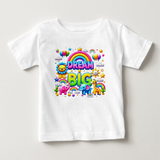 Dream Big: Royal Rainbow Tee (Front)