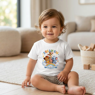 Dream Big Safari Animals Cute Inspirational Baby Toddler T-shirt