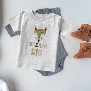Dream Big Scandinavian Fox Baby T-Shirt