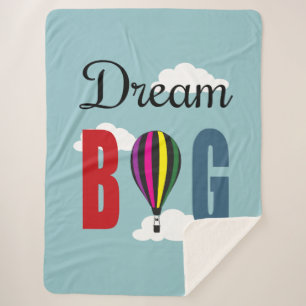 Dream big sherpa blanket