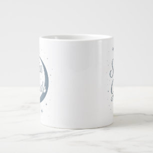 Dream Big ✨ Silver Moon Design Large Coffee Mug