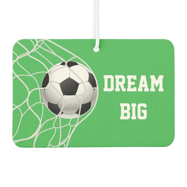 Dream Big Soccer Air Freshener (Front)