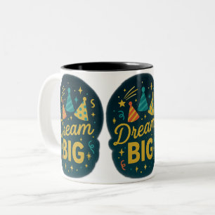Dream Big Stars Two-Tone Coffee Mug