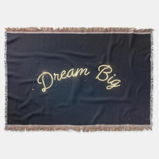 Dream big throw blanket
