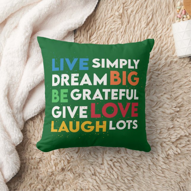 Dream Big Throw Pillow (Blanket)