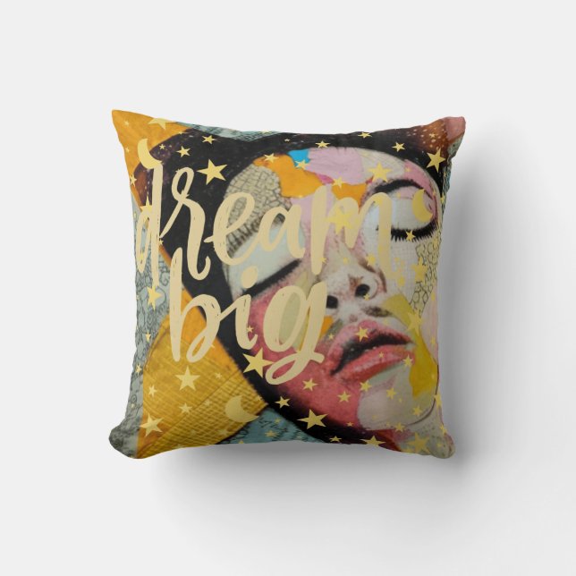 Dream Big Throw Pillow (Front)