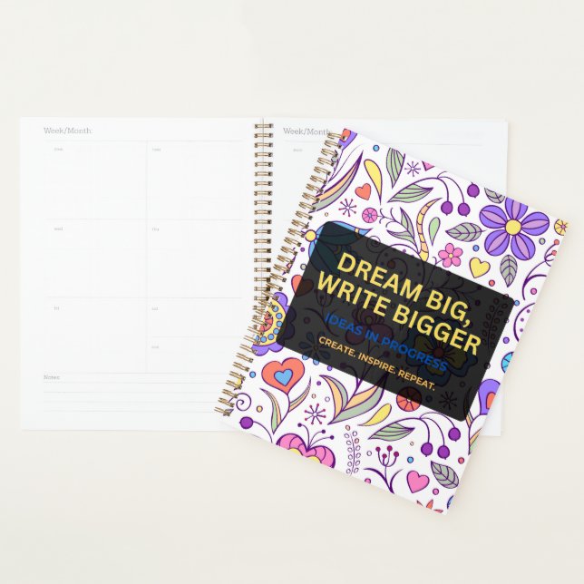 Dream Big, Write Bigger – Inspirational Planner (Display)