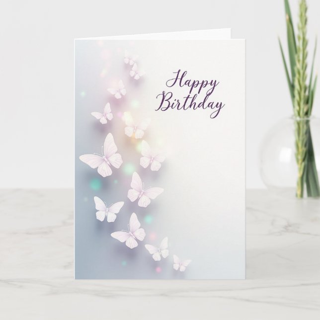 Dream Birthday Butterfly Card (Front)