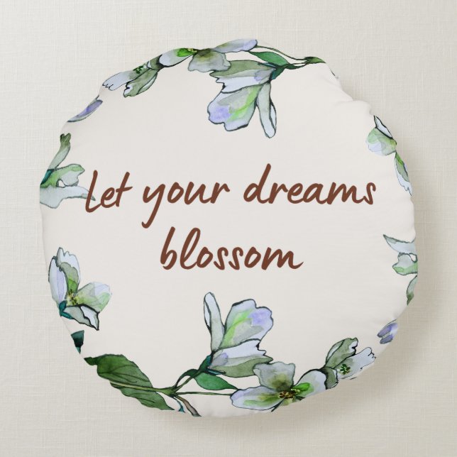 Dream Blossom Round Coussin (Dos)
