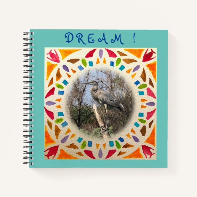 Dream Blue Heron et Watercolor Journal (Devant)
