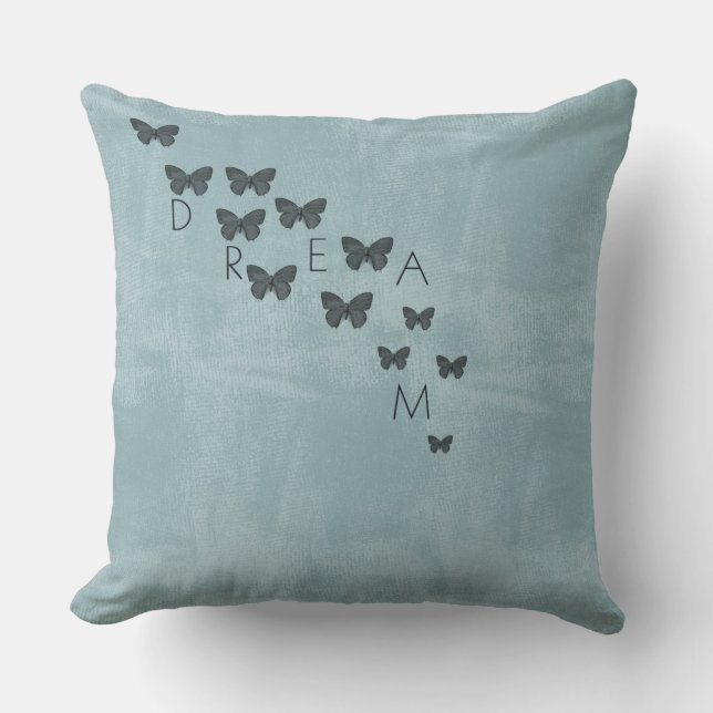 Dream Butterflies Throw Pillow (Front)