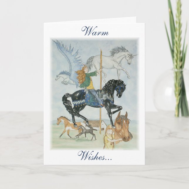 "Dream Carousel" Card (Front)