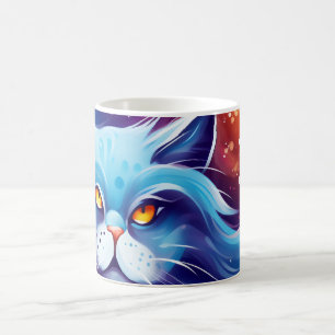 Dream Cat Abstract world of colours Magic Mug