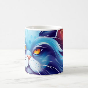 Dream Cat Abstract world of colours Magic Mug