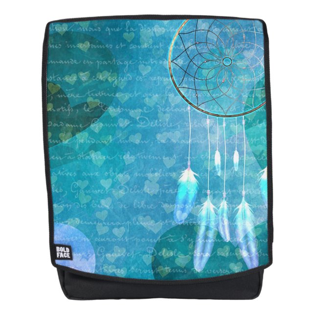Dream Catcher and Hearts Backpack (Front)