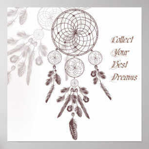 Dream Catcher and Quote Poster