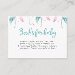 Dream Catcher Book Request Baby Shower Insert Card