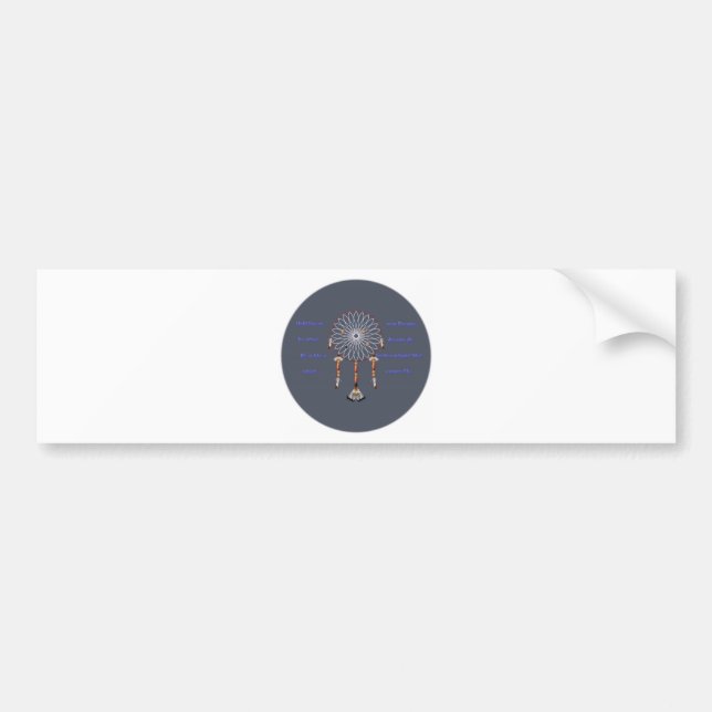dream catcher bumper sticker (Front)