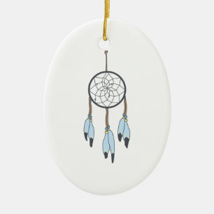 Dream Catcher Ceramic Ornament