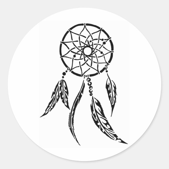 Dream Catcher Classic Round Sticker (Front)