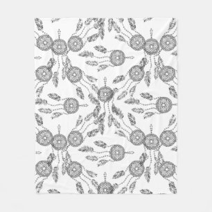Dream Catcher Design Fleece Blanket