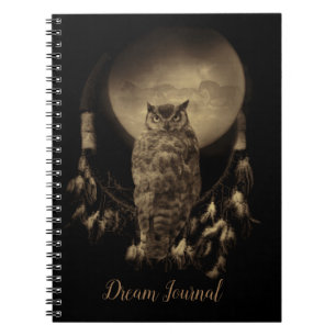Dream Catcher Dream Journal avec hibou