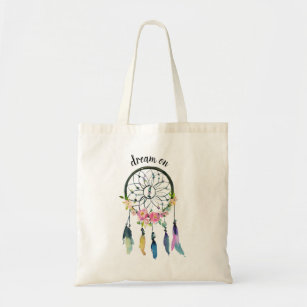 Dream Catcher Feather Tote Bag