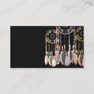 Dream Catcher Feathers Water Colour Business Cards