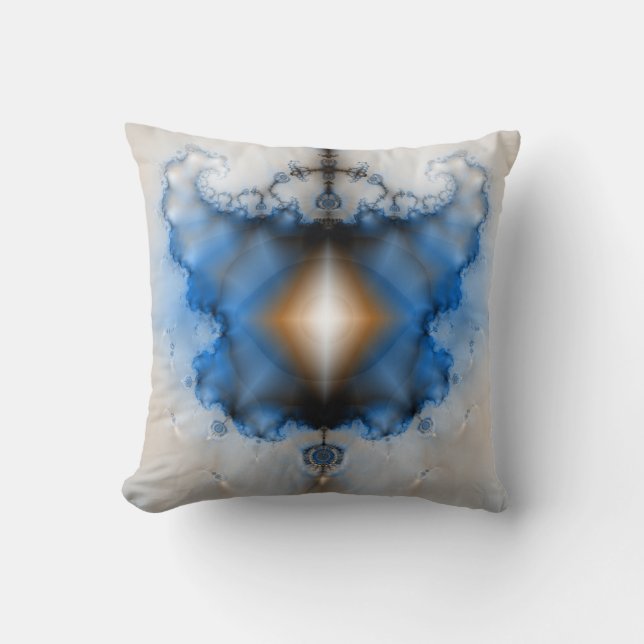 Dream Catcher Fractal Throw Pillow (Front)