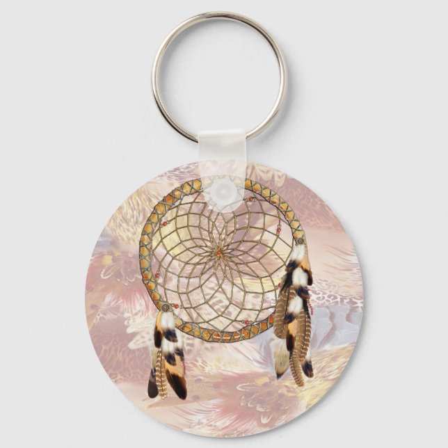 Dream Catcher Groomsman gift Keychain (Front)