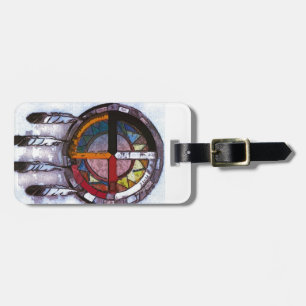Dream catcher luggage tag