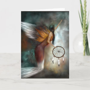 Dream Catcher Native American Angel Card